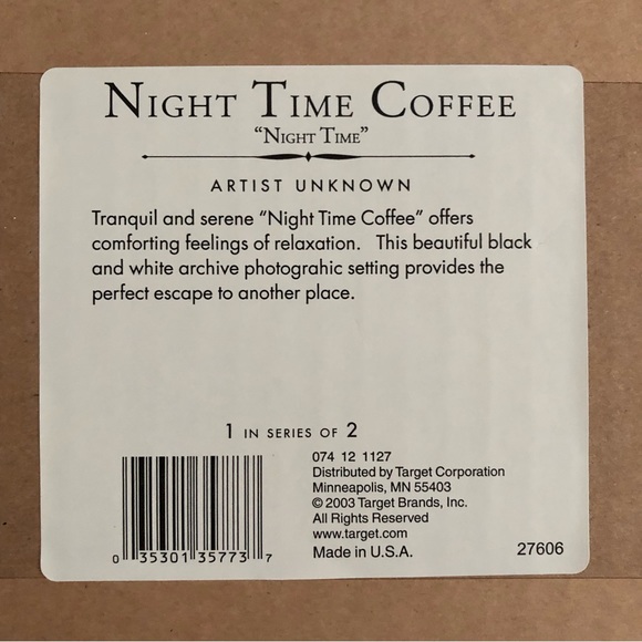 LONDON Framed Black & White Print, NIGHT TIME COFFEE - Series # 27606 - Picture 3 of 8